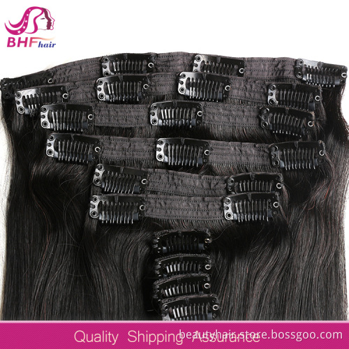 double drawn remy hair extensions clip in
